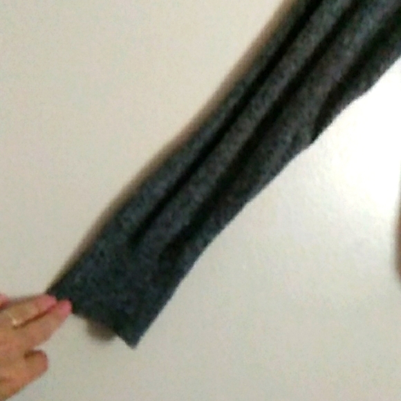 Pink Rose Crew Neck Pullover Grey Wide Ribbed SZ M Juniors Lace Up Back - Picture 3 of 8